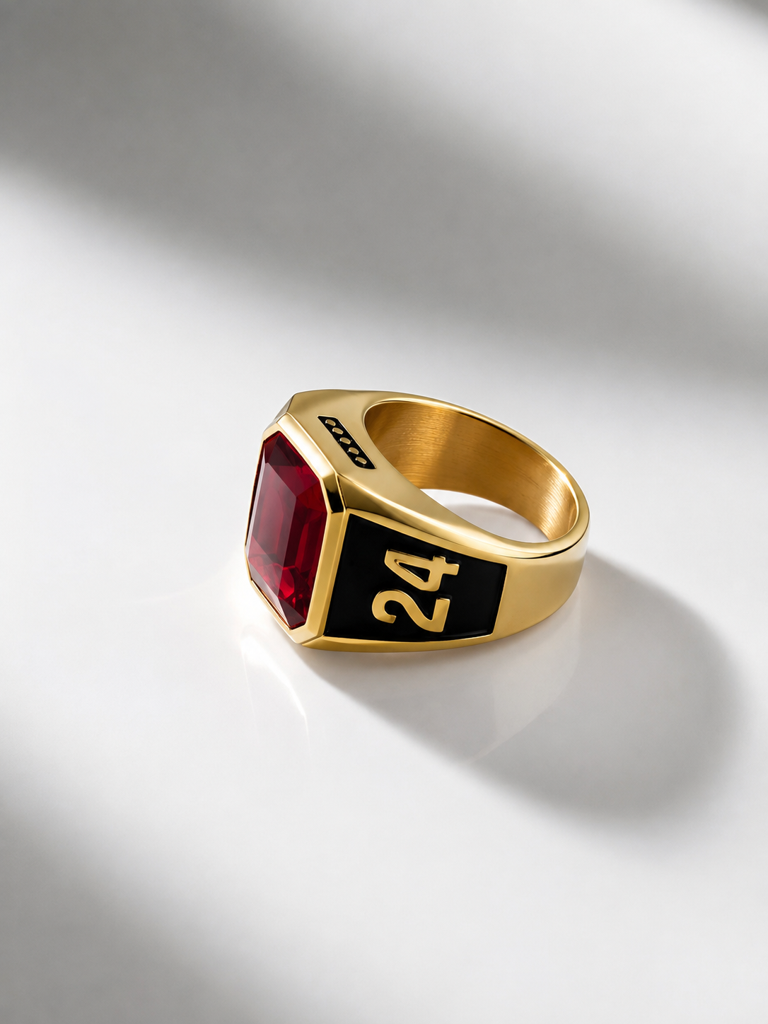 24 Red Stone Ring