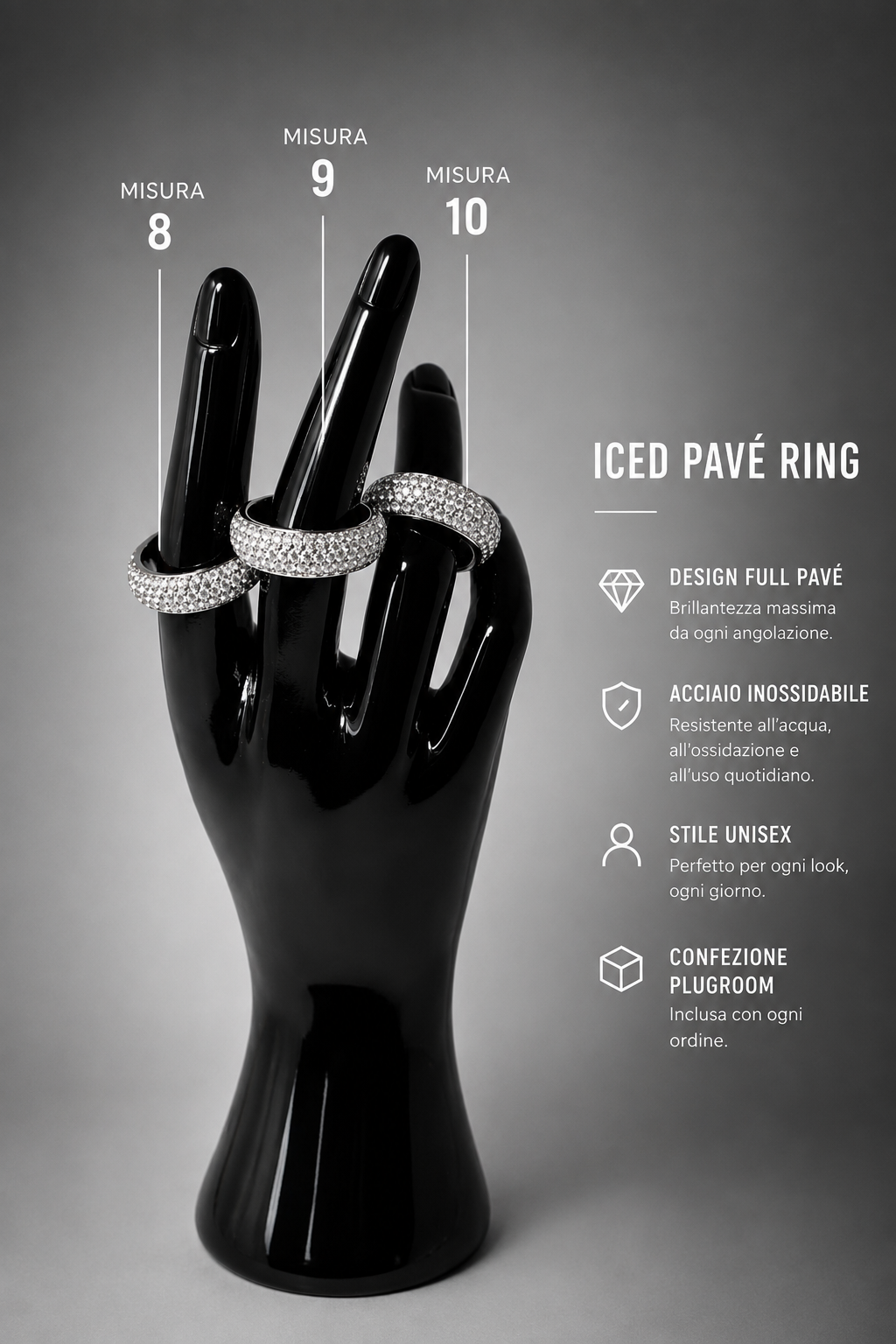 Iced Pavé Ring