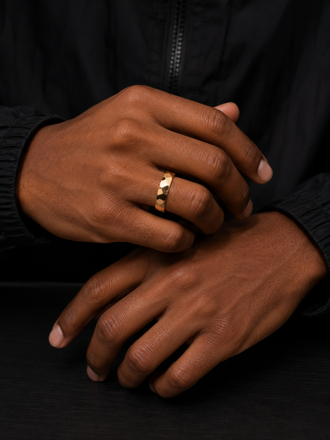 Facet Gold Ring