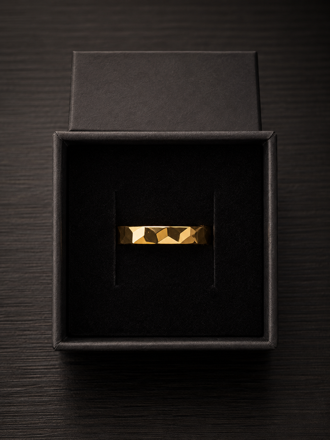 Facet Gold Ring