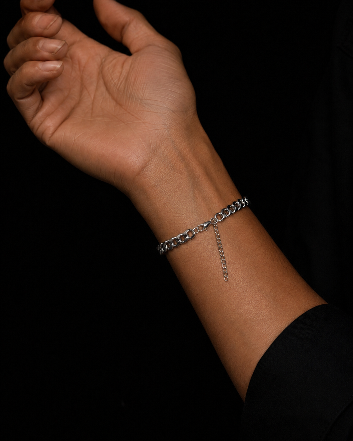 Cuban  Silver Bracelet