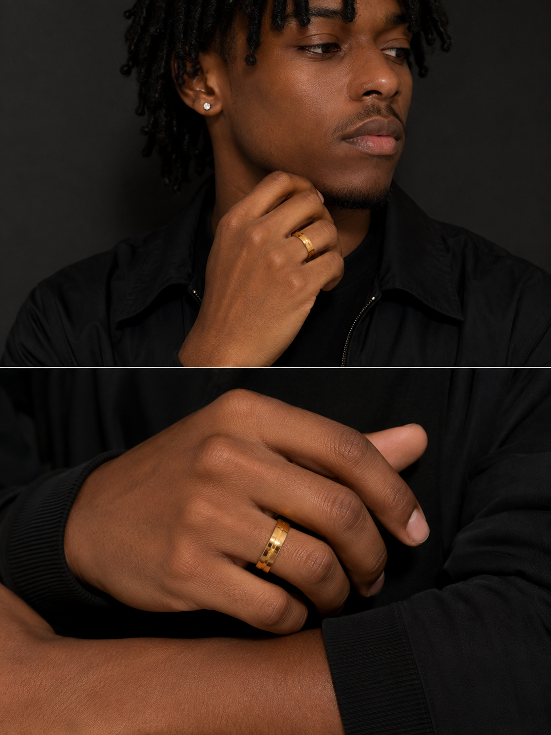 Double Line Gold Ring