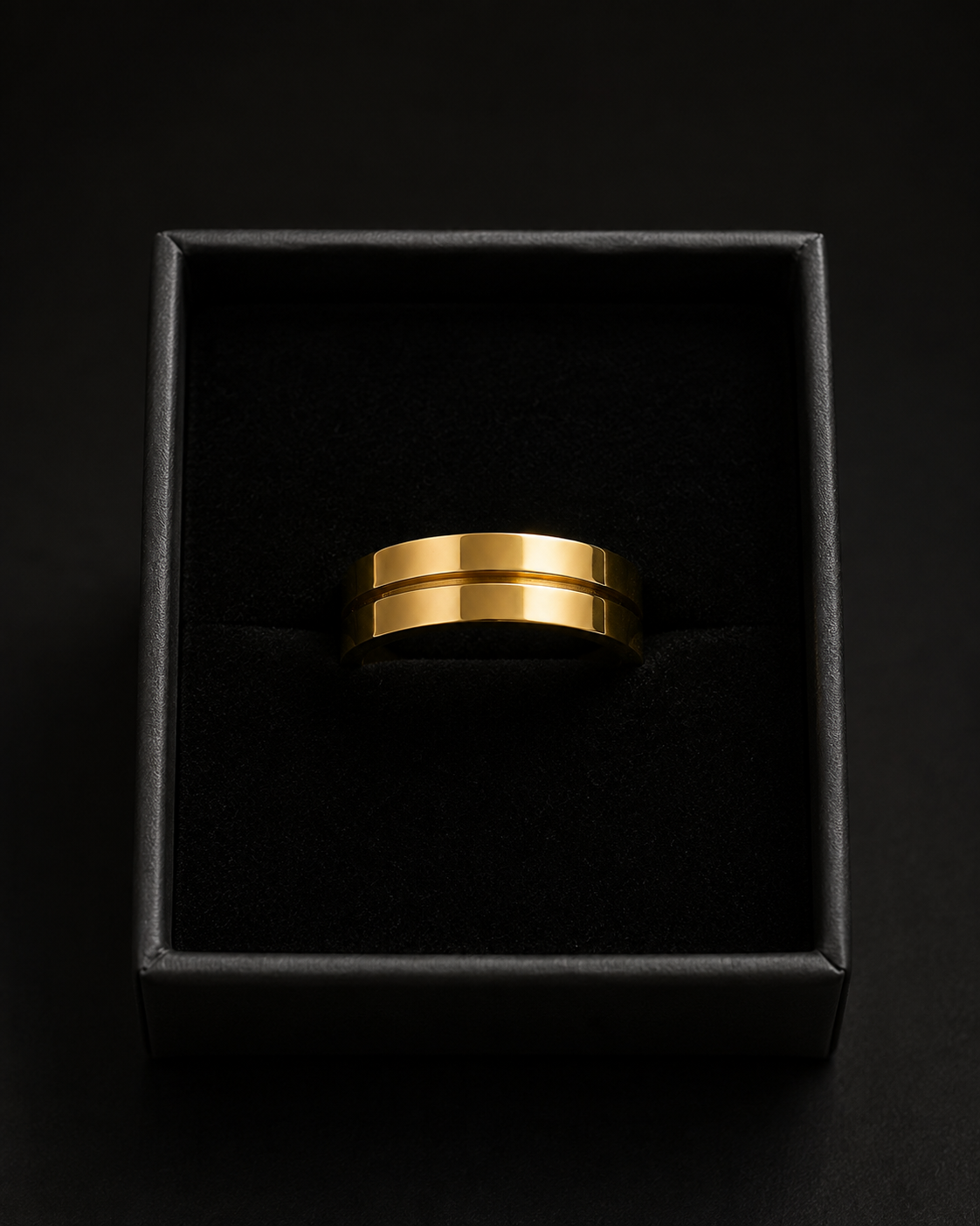 Double Line Gold Ring